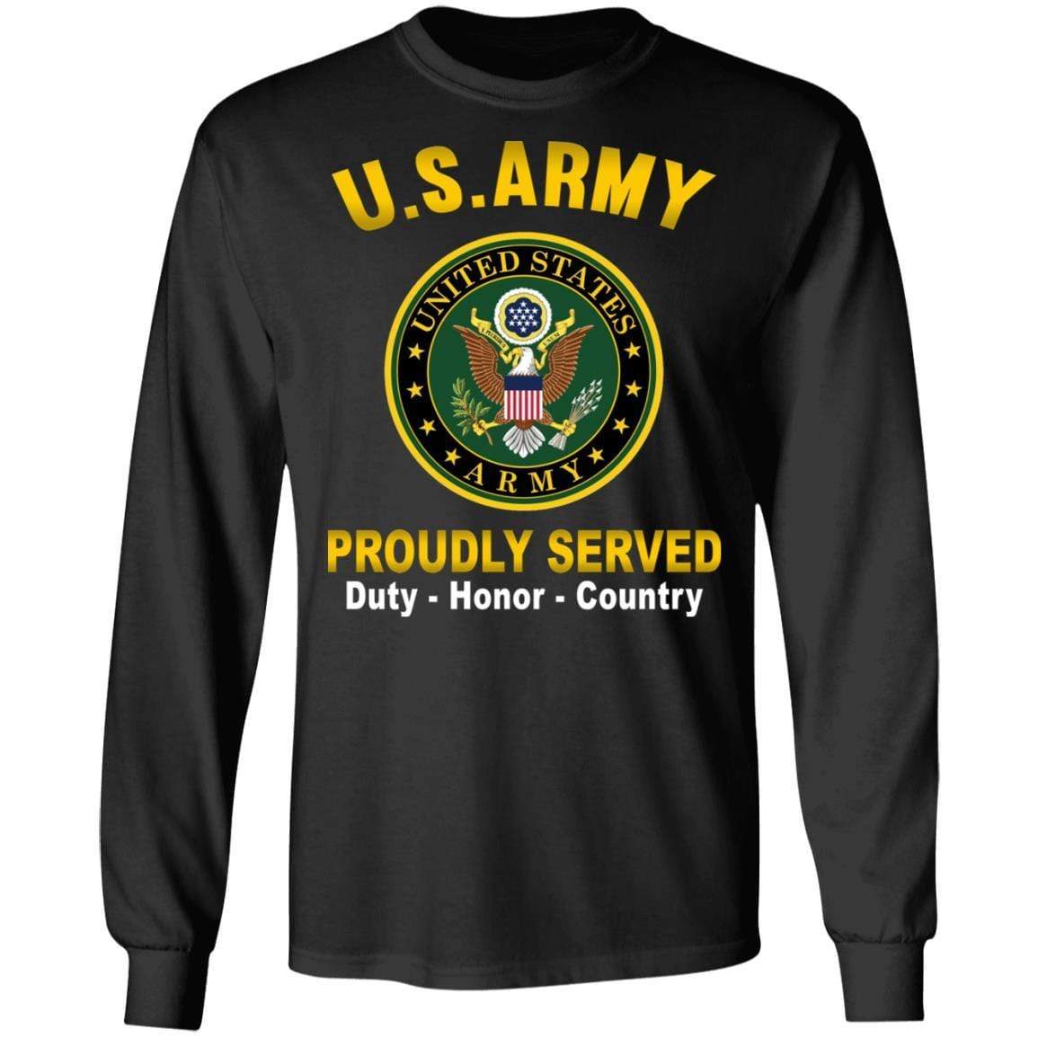 US Army T-Shirt ”Logo Proudly Served” On Front – FashionStation Store