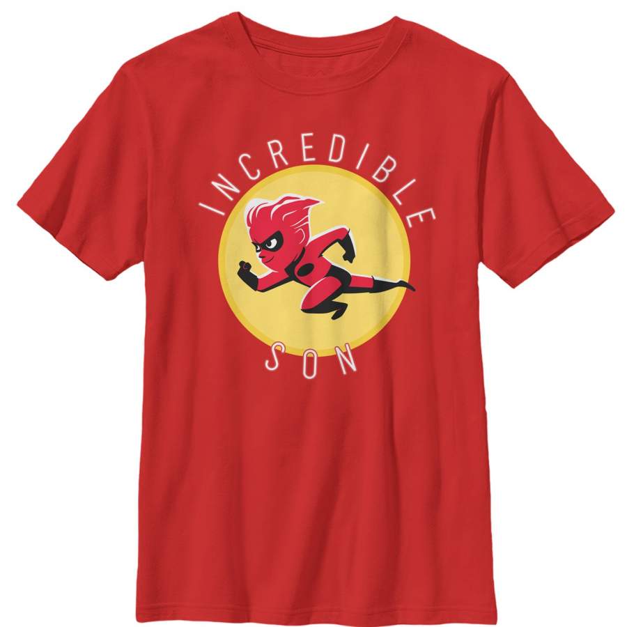 The Incredibles 2 Boy’s Dash Incredible Son Circle  T Shirt