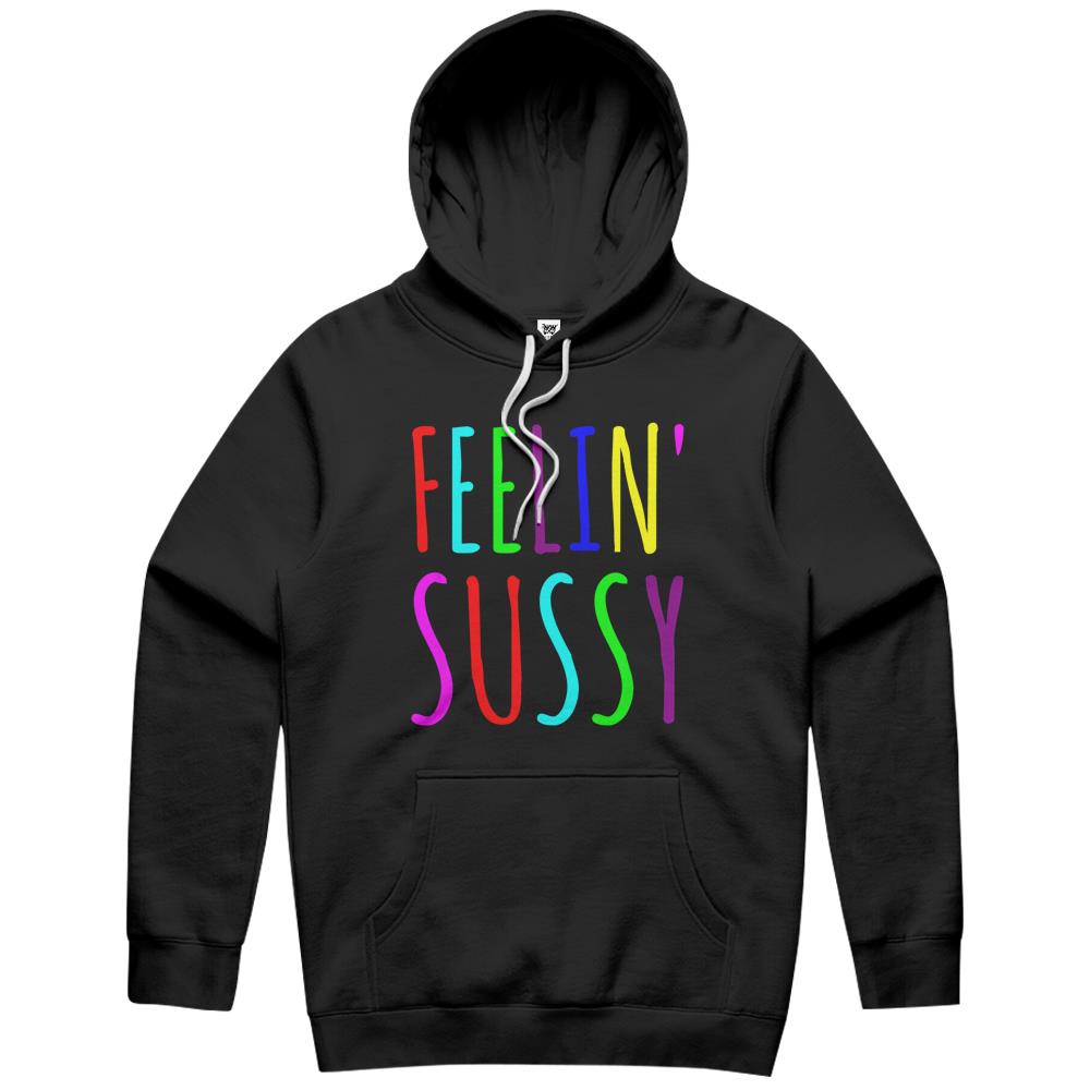 Feelin’ Sussy Mobile Gamer Funny Sus Imposter Crew Colors Hoodie