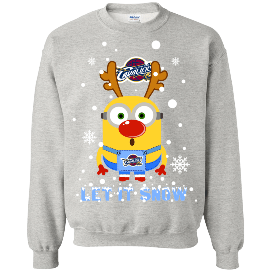 Buy Minion Cleveland Cavaliers Ugly Christmas Sweaters Let It Snow Sweatshirt