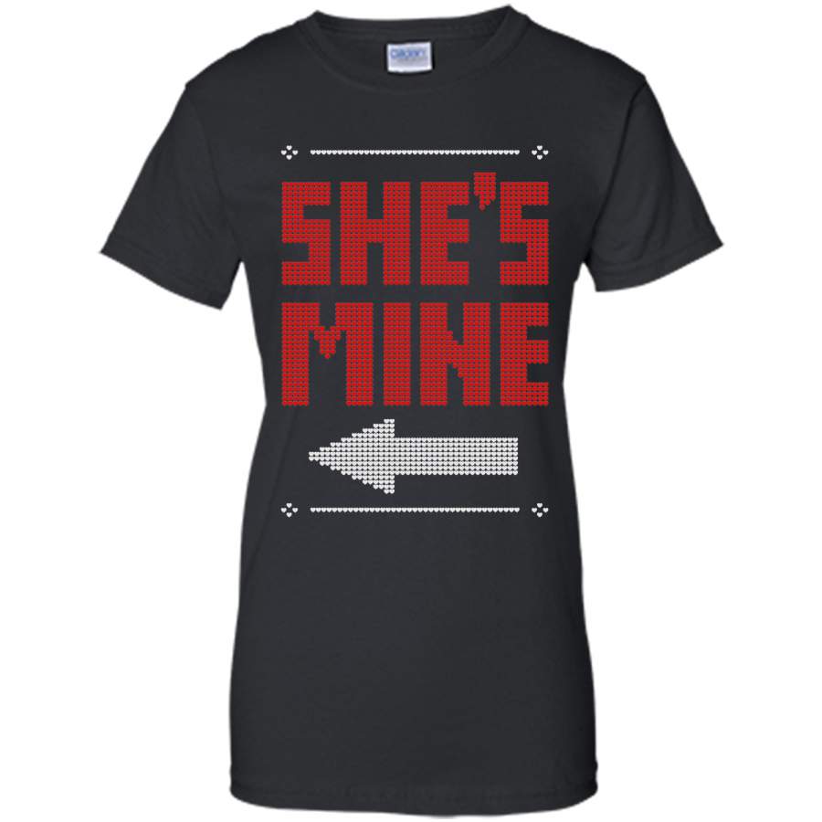 She’s Mine He’s Mine Matching Couple T-Shirts T-Shirt T-Shirt