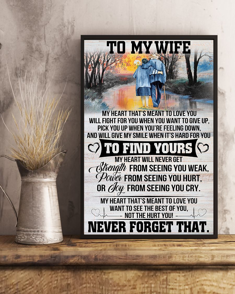 Gift For Wife – My Heart That’S Meant To Love You Vertical Canvas And Poster – Valentine Gift | Wall Decor Visual Art