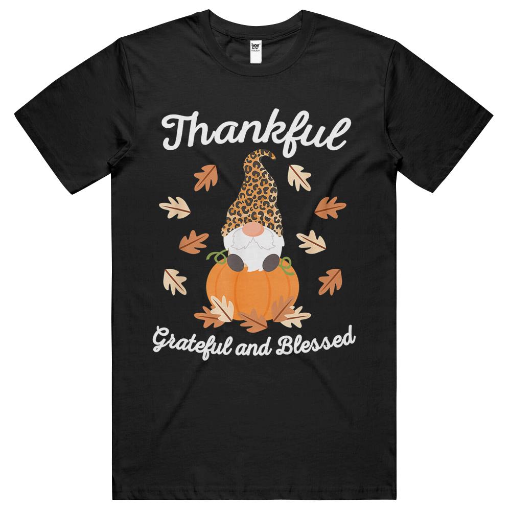 Cute Thanksgiving Gnome Leopard Gnomes Fall Pumpkin Women T Shirts