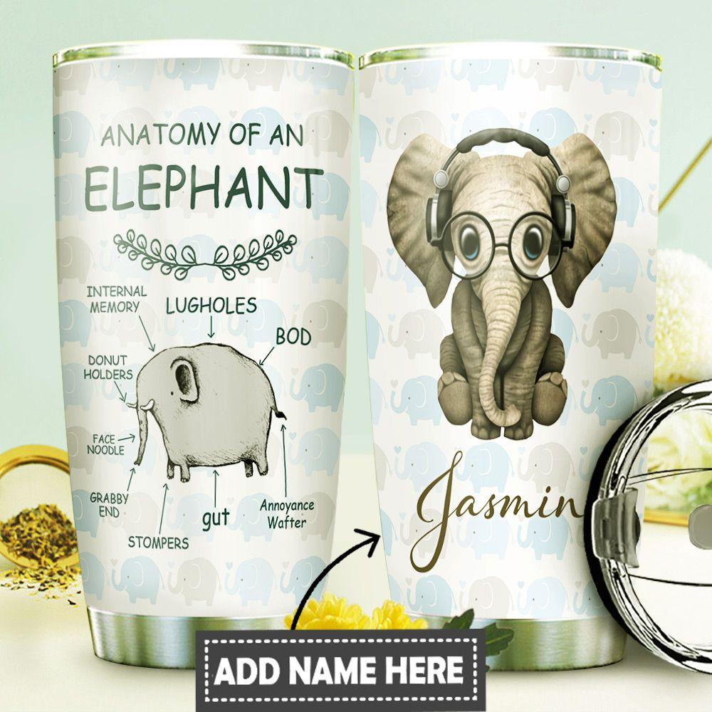 Anatomy Of Elephant Personalized DNR3110016 Stainless Steel Tumbler