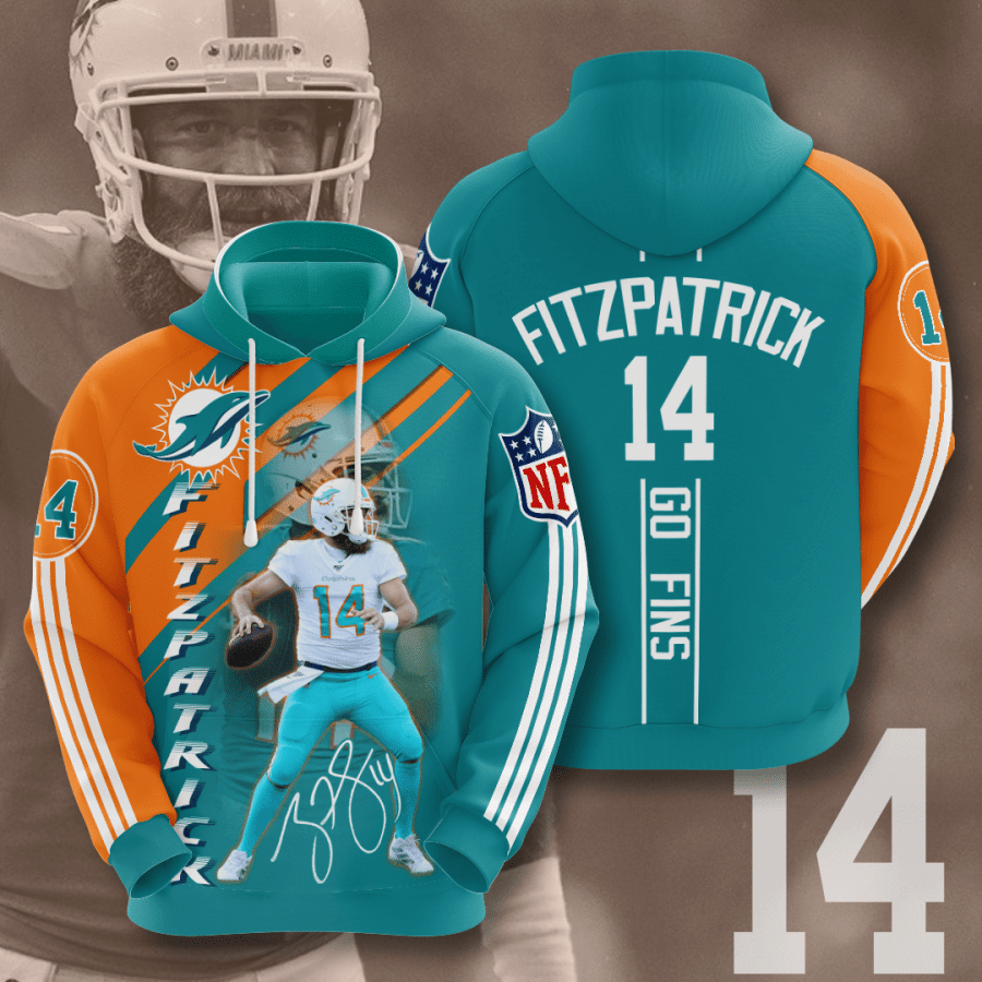 Miami Dolphins Ryan Fitzpatrick All Over Printed Hoodie