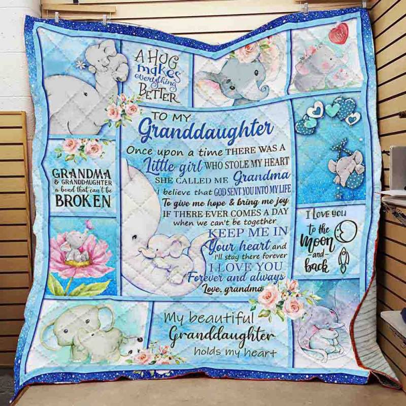 To My Granddaughter, Elephant Quilt – BT071063