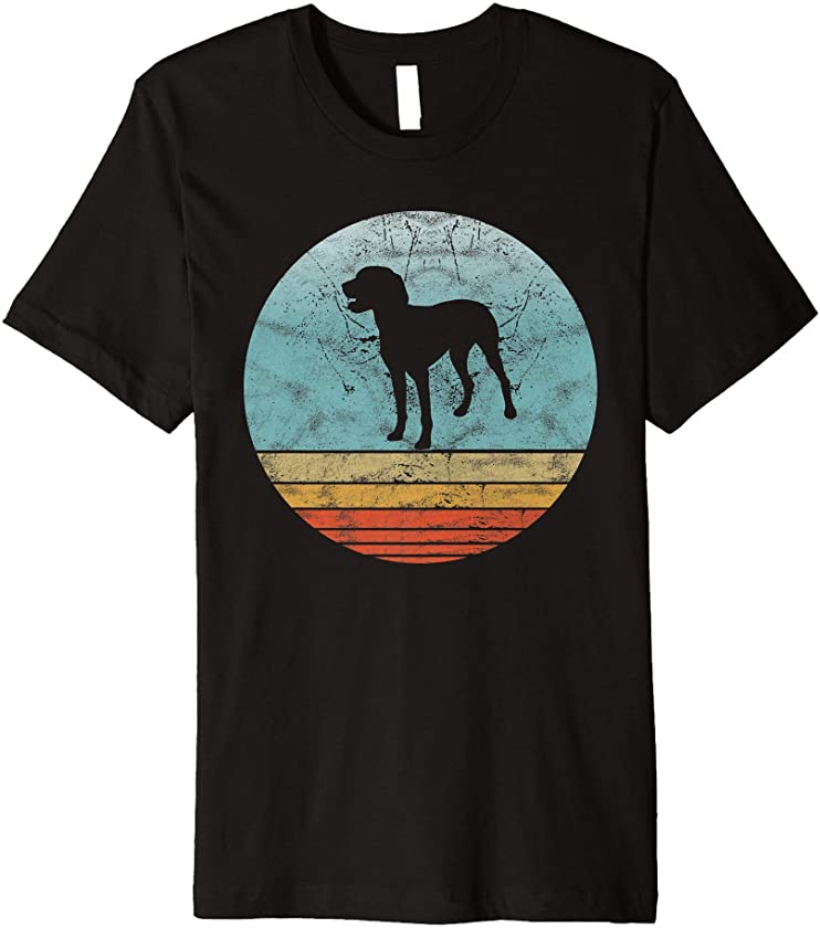 Retro Vizsla Dog Breed Vintage Style Animal Dogs Lover Gift Premium T-Shirt