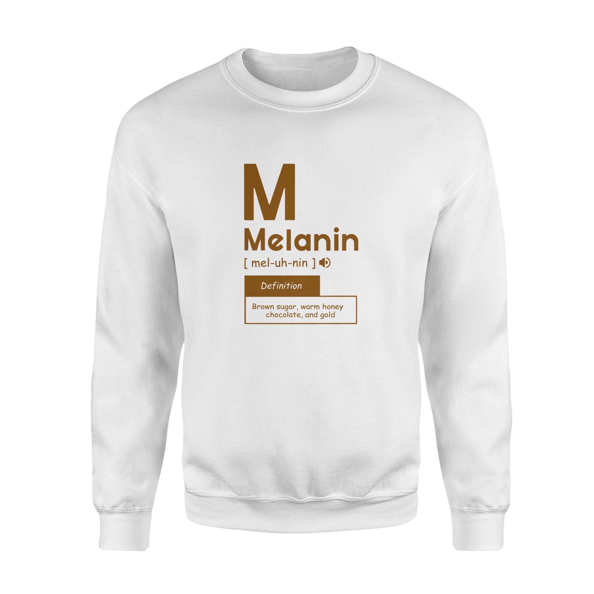 Melanin Brown Sugar Warm Honey Chocolate And Gold – Standard Crew Neck Sweatshirt