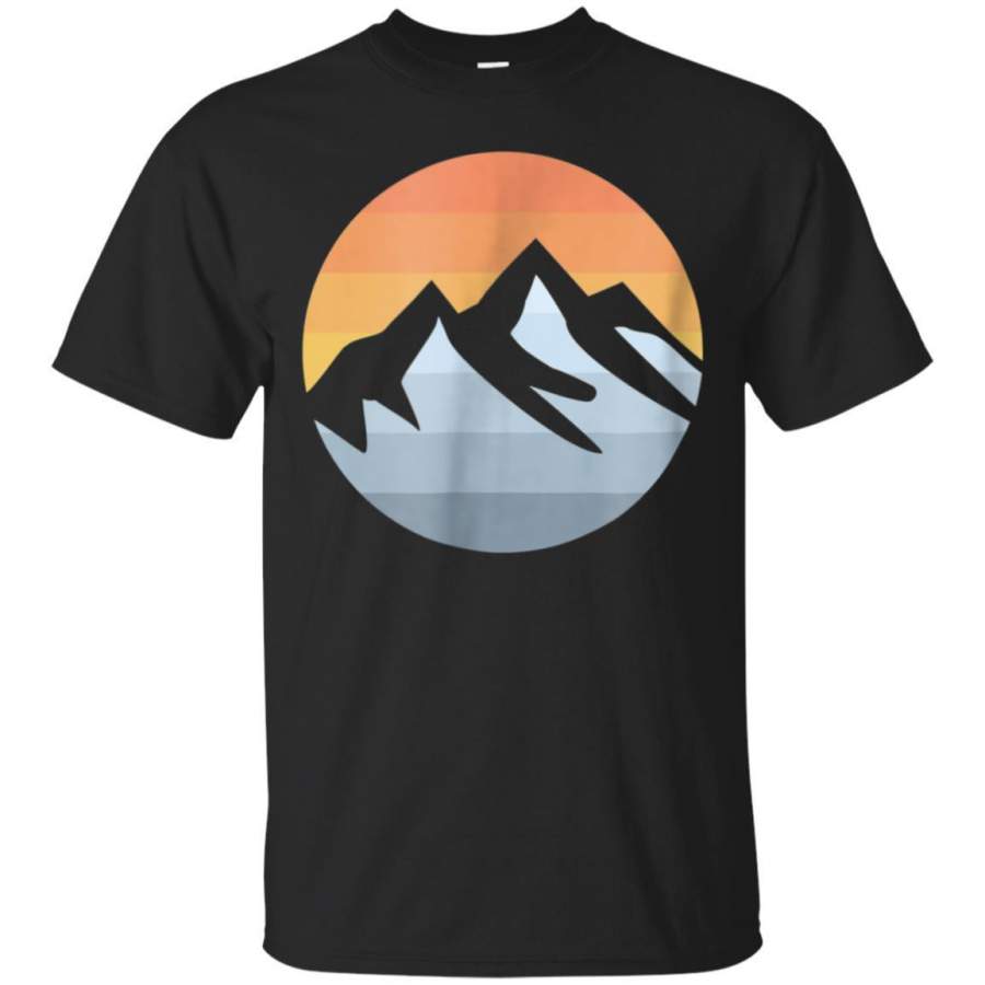 AGR Mountain Sunset Outdoor Hiking Retro Tshirt Jaq T-shirt