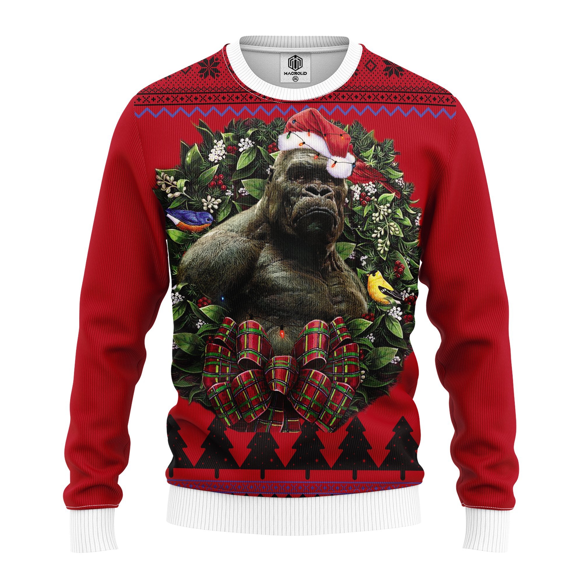 Western Gorilla King Kong Godzilla Noel Mc Ugly Christmas Sweater – thanksgiving gift