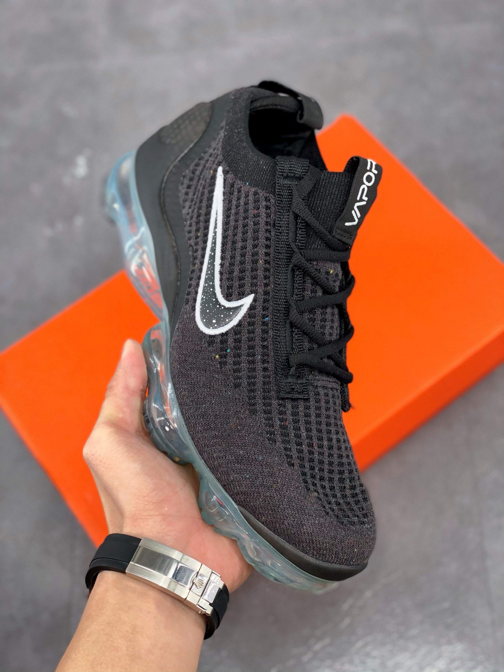 Nike Vapormax Flyknit 2021 Black Speckled DC4112-002 5338503