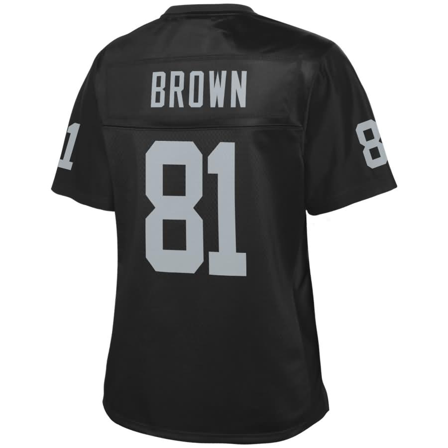 Tim Brown Oakland Raiders NFL Pro Line Womens Retired Player Jersey – Black