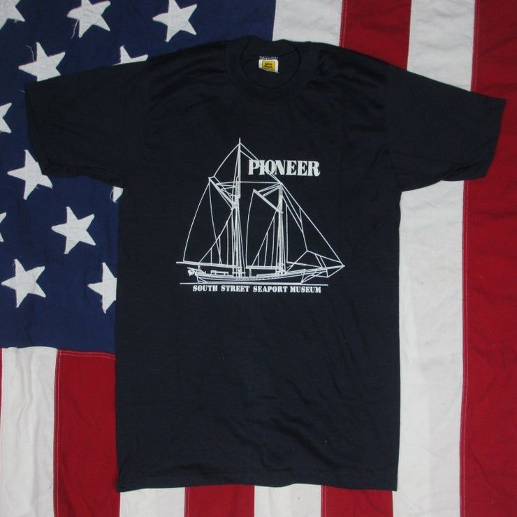 Vintage 1980 S Pioneer Schooner South Street Seaport Museum Shirt