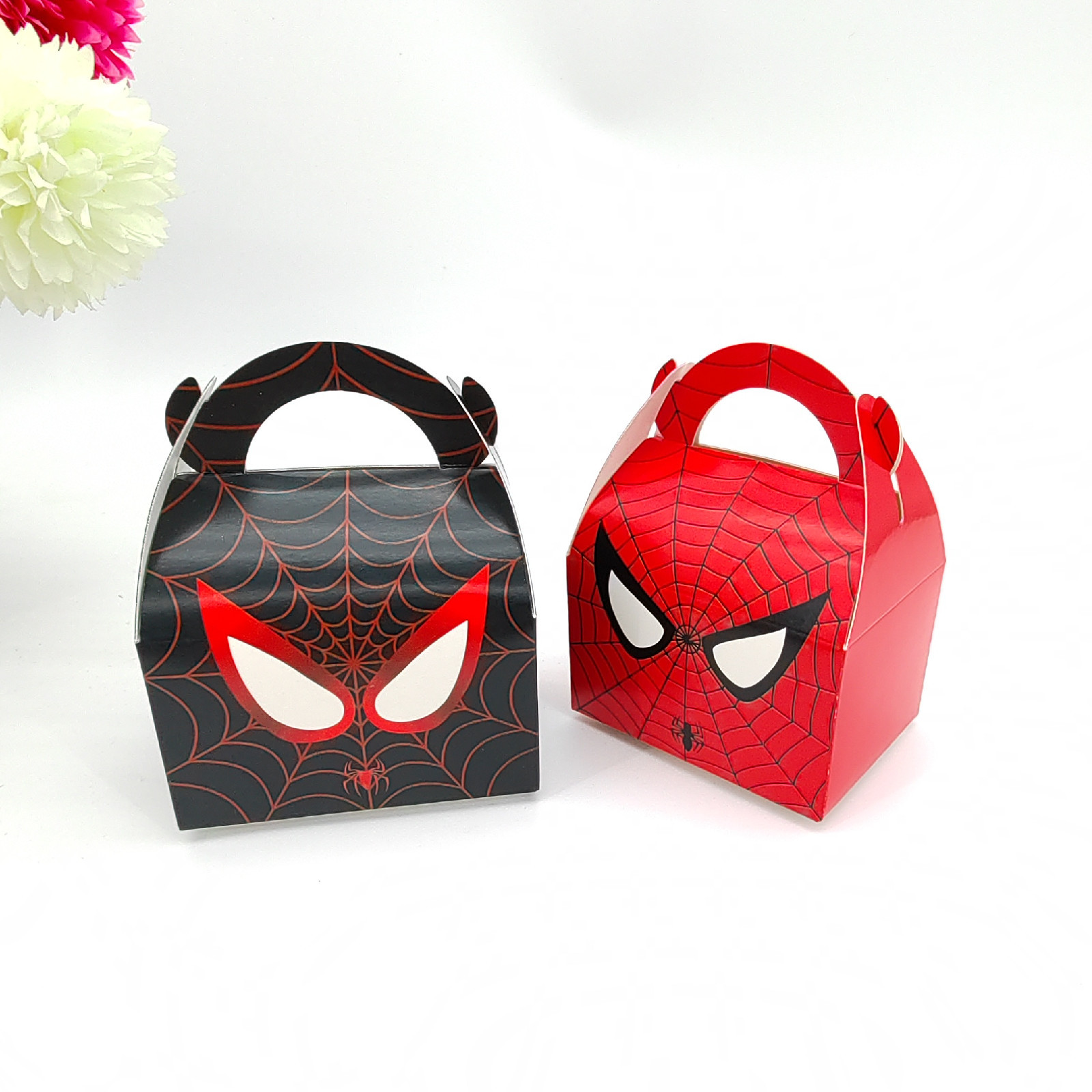 10pcs Spiderman Candy Box Kids Birthday Party Decoration Candy Gift Box Home Decor Baby Shower Supplies Marvel Hero Kid Gifts alx