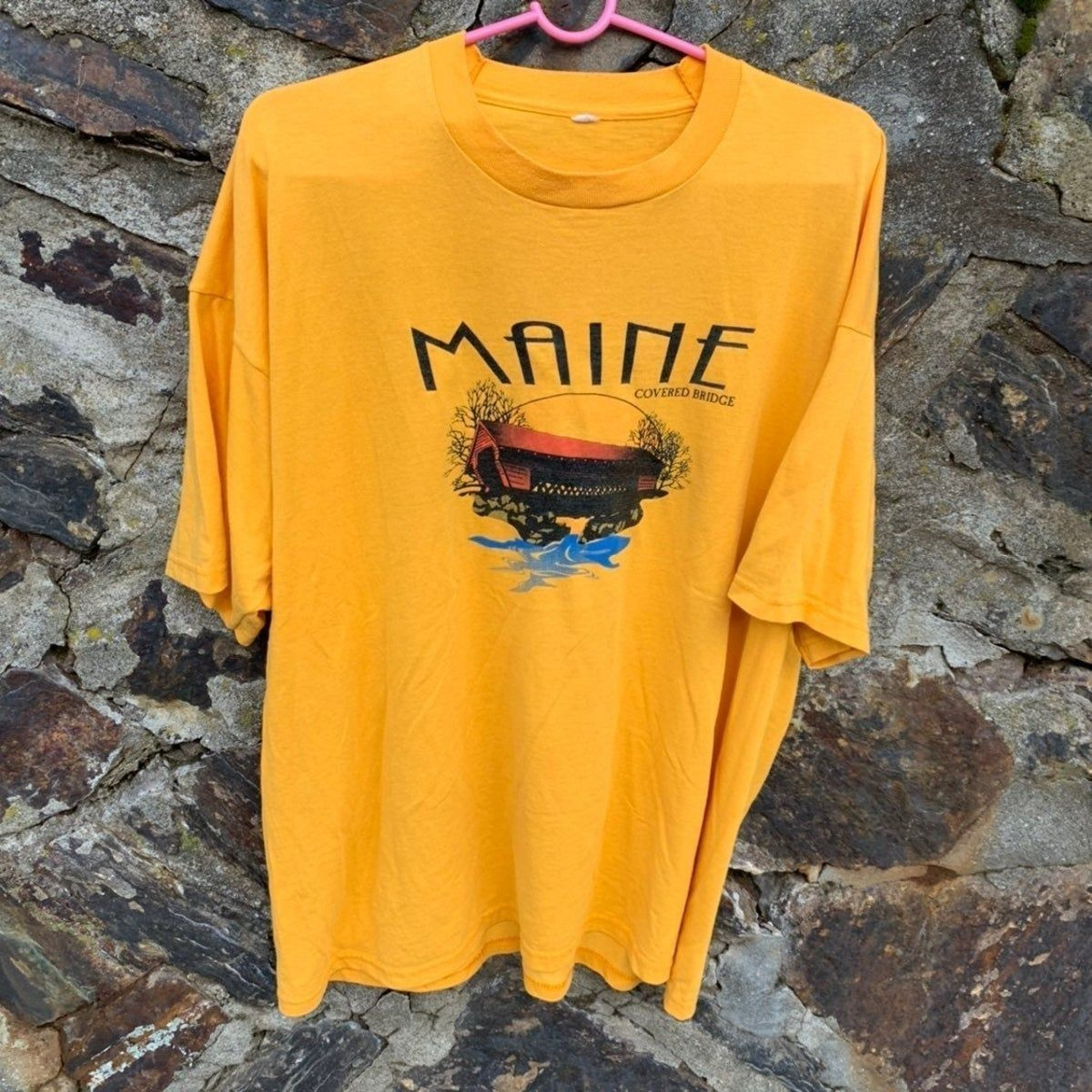 Vintage Maine Covered Bridge Shirt