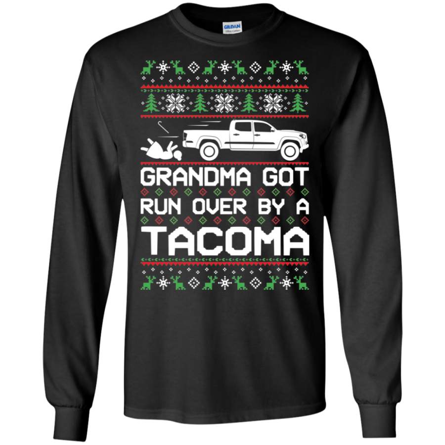 Toyota Tacoma 2016-2020 Grandma Got Run Over Ugly Christmas Long Sleeve T-Shirt