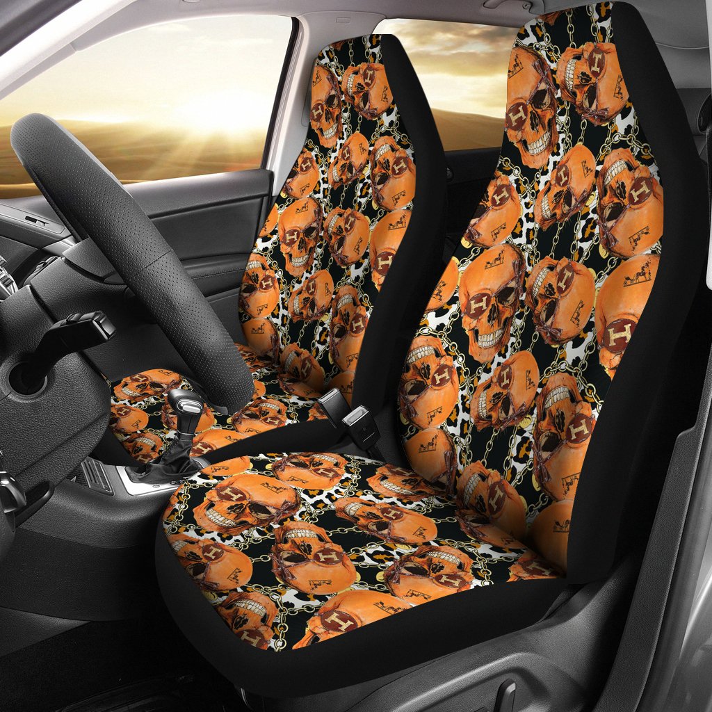 Skull Leopard Print Car Seat Covers Sk-Csc01-Q139S01