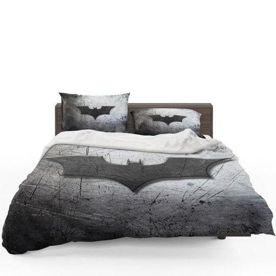 3D Comics Batman Cement Logo Bedding Set Duvet Cover X Amp Pillow Cases