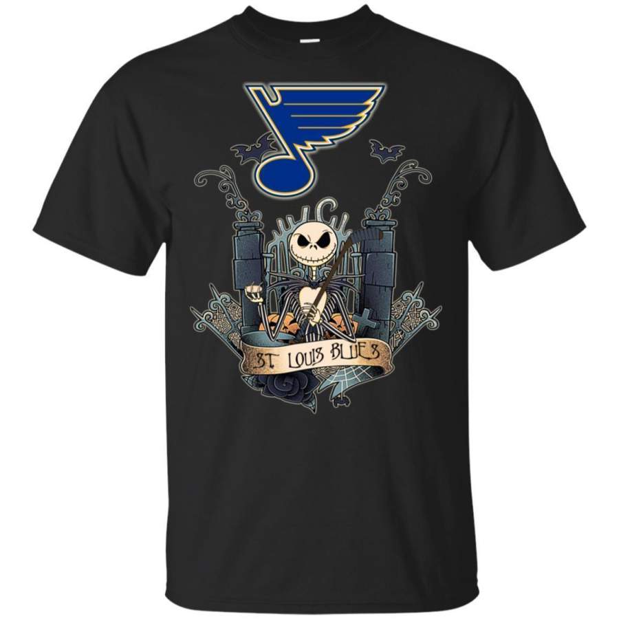 Jack Skellington St. Louis Blues T-shirt Funny Gift For Fan HA05