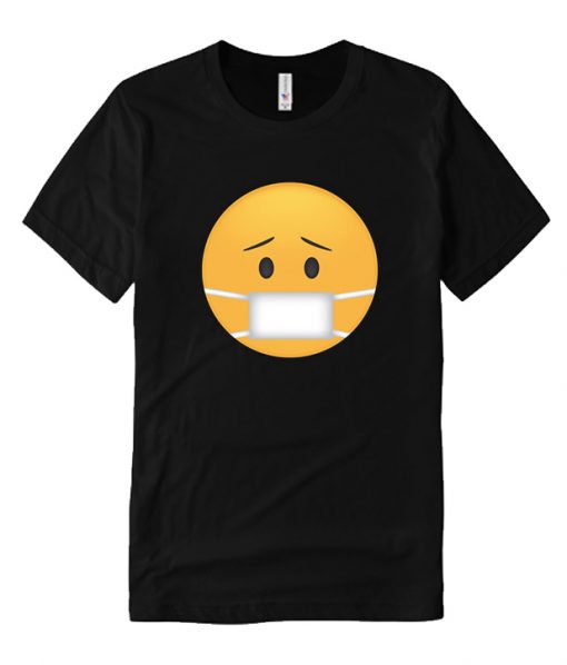 Face with Medical Mask Emoji RS  T Shirt