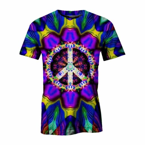 Hippie Mandala 3D All Over Printed Shirts For Men And Women, Gift For Hippie Lover, Hippie Soul