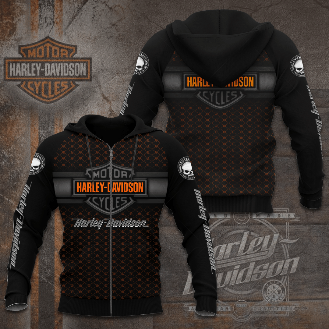 Harley Davidson Zip-Up Hoodie Collections  2