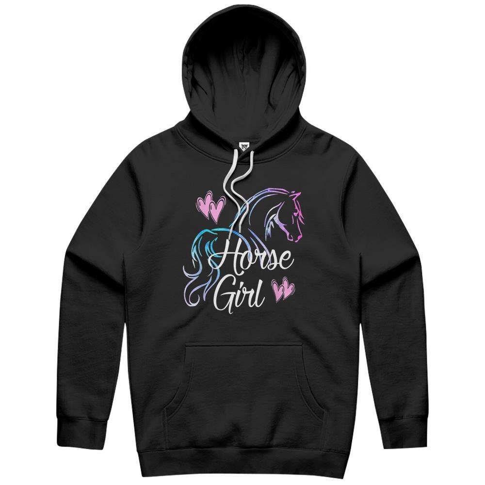 Horse Girl Love Horses Riding Rider Gift Hoodie