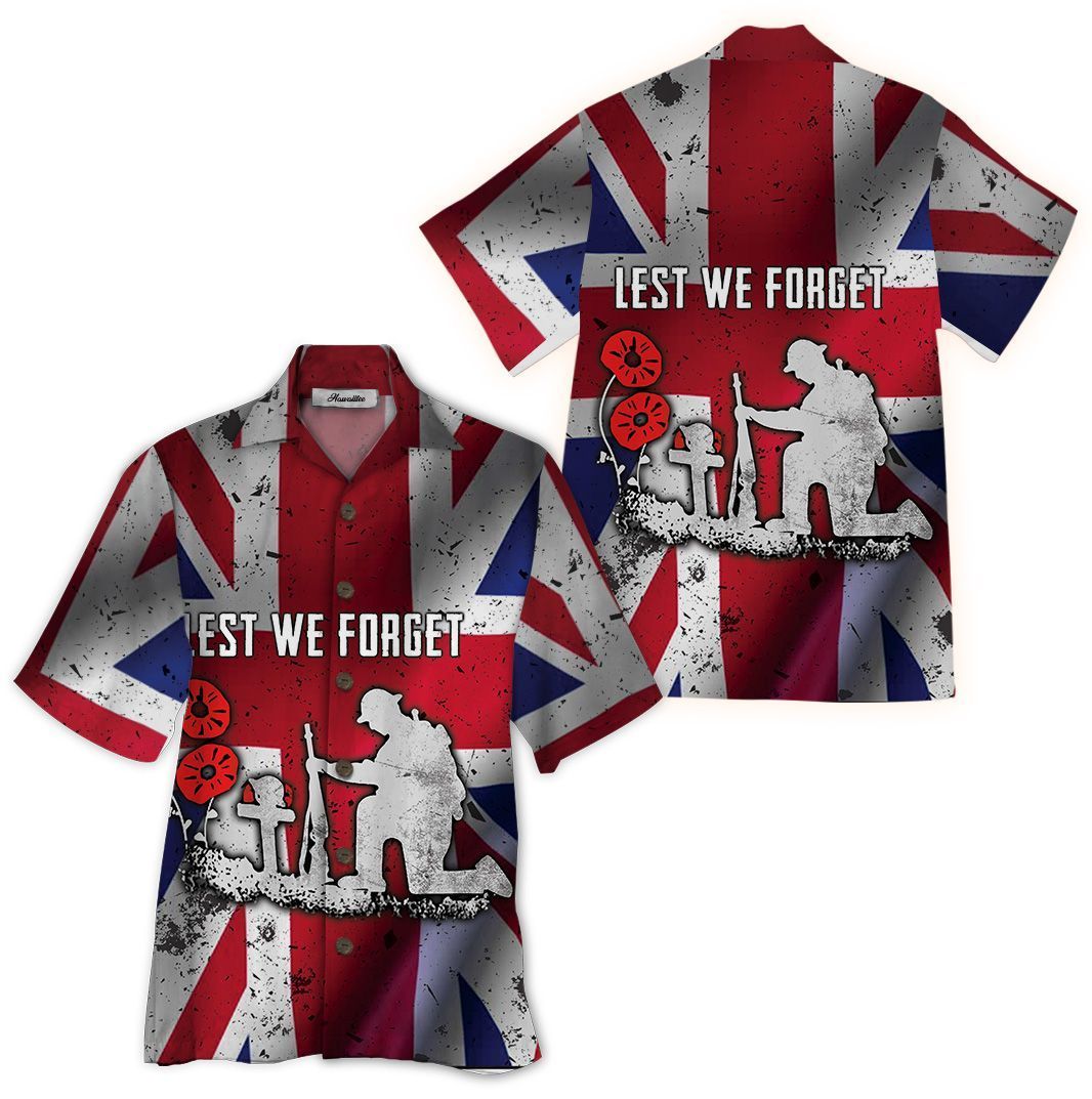 Lest We Forget Colorful Unique Design Unisex Hawaii Shirt For Men And Women Ha10446