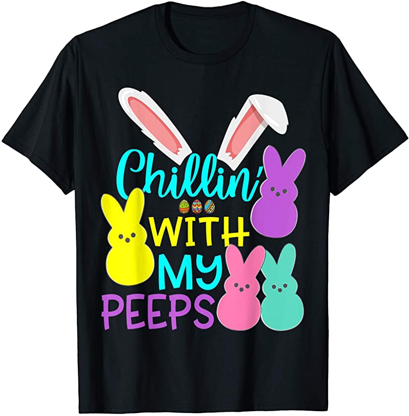 Cats Easter Day Bunny Eggs Happy Easter Gift Mens Womens T-Shirt