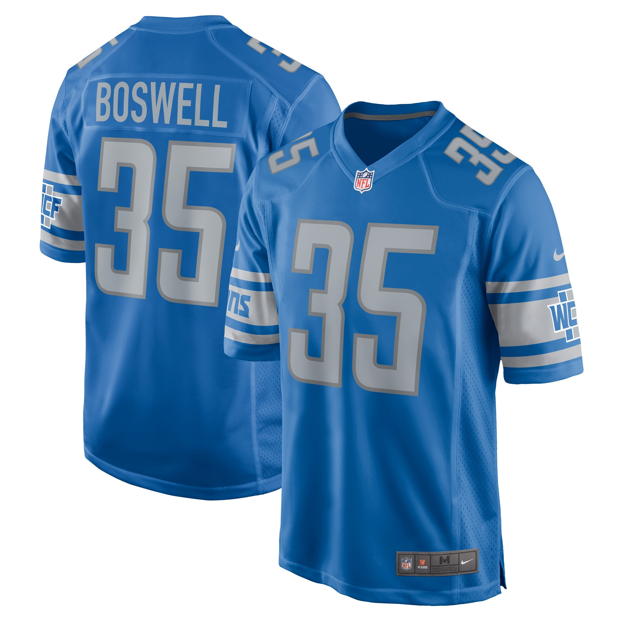 Cedric Boswell Detroit Lions Player Game Jersey – Blue NFL