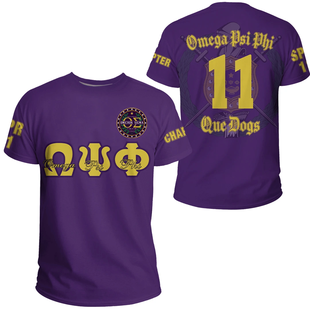 Fraternity Tshirt – Omega Psi Phi Omicron Sigma Chapter Tshirt