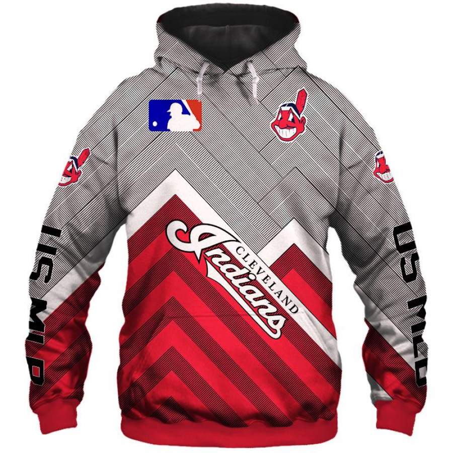 Cleveland Indians Hoodie 3D Style5624 All Over Printed