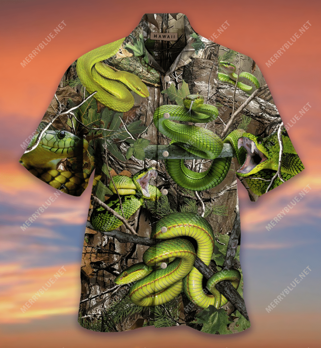 The Snake Will Always Bite Back Unisex Hawaiian Shirt