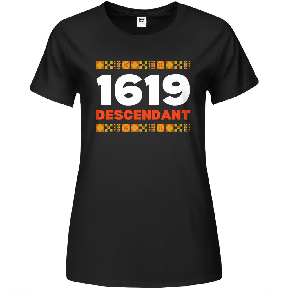 Project 1619 Descendant Black History Month Premium Womens T Shirts