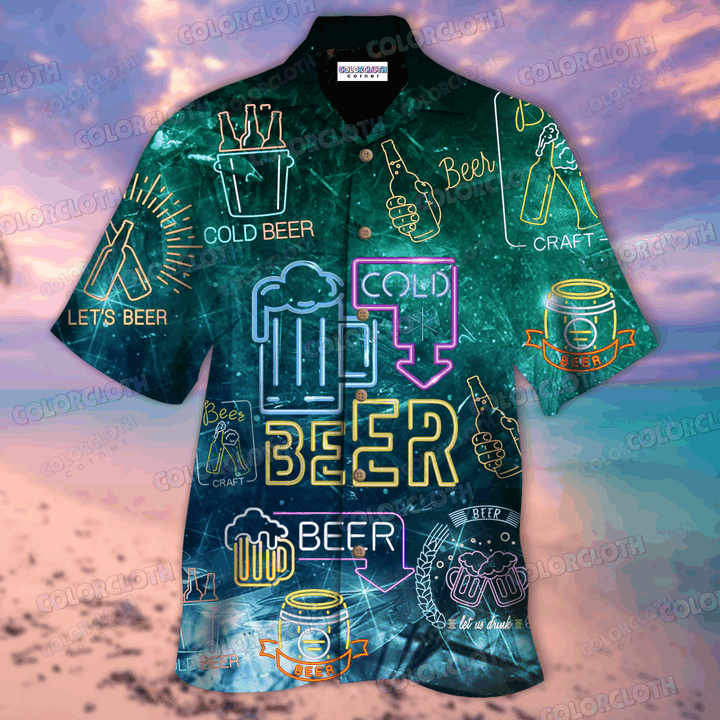 Cool Beer Make Me Happy Hawaii Shirt Ha35973