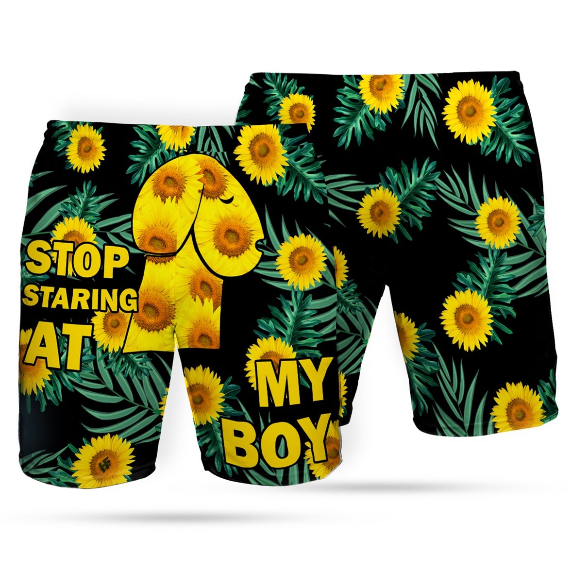 Stop Staring At My Boy Sunflower All Over Printed Hawaii Short Ha5200