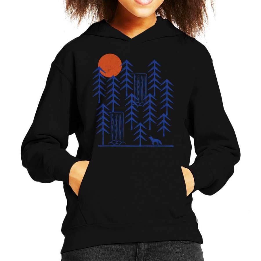 Wild Forest Fox Kid’s Hooded Sweatshirt