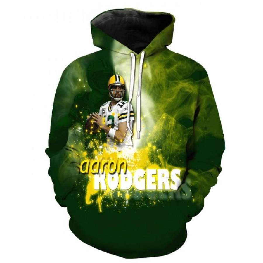 Green Bay Packers Awesome Green Hoodie 3D Style6156 All Over Printed