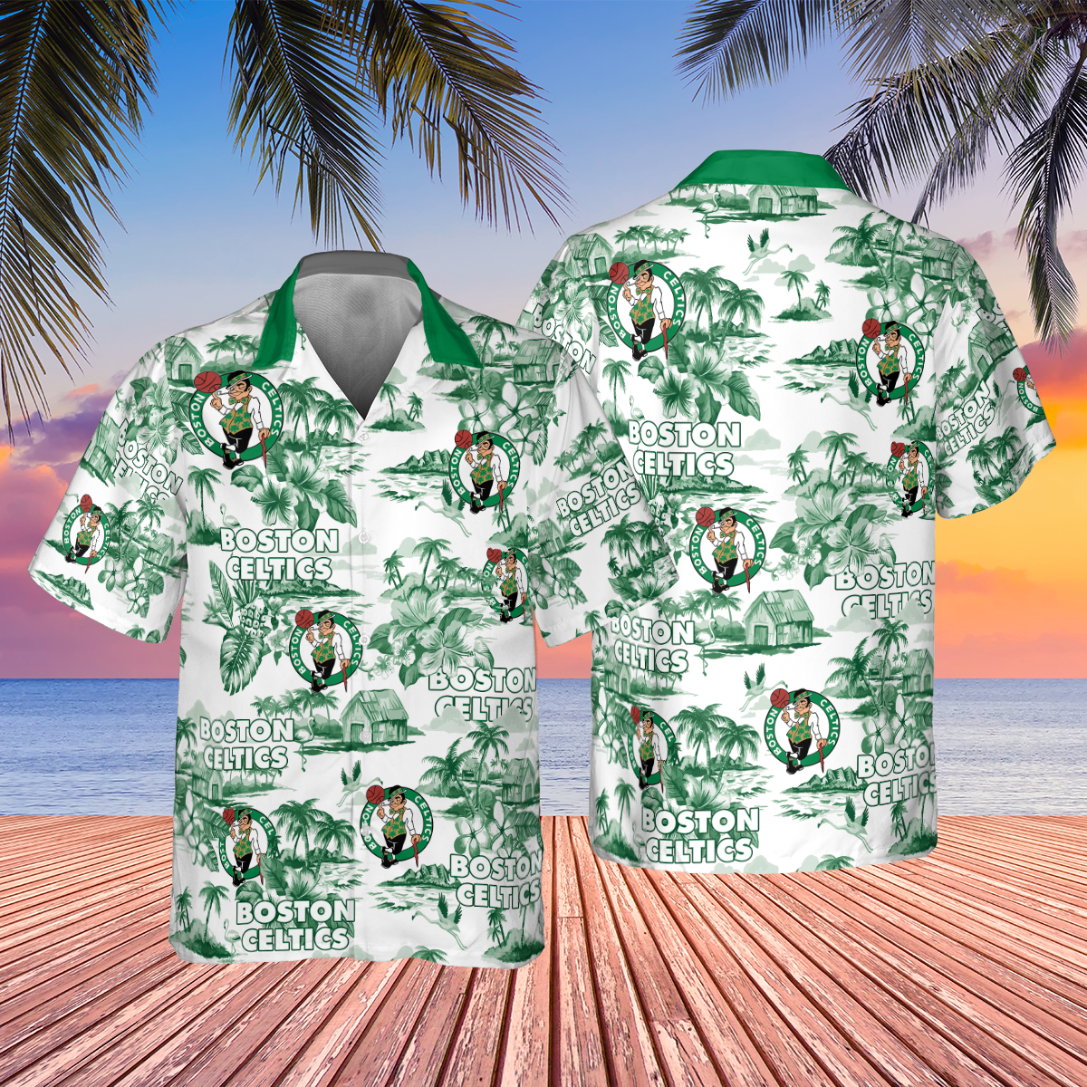 Boston Celtics Hawaiian Shirt V36