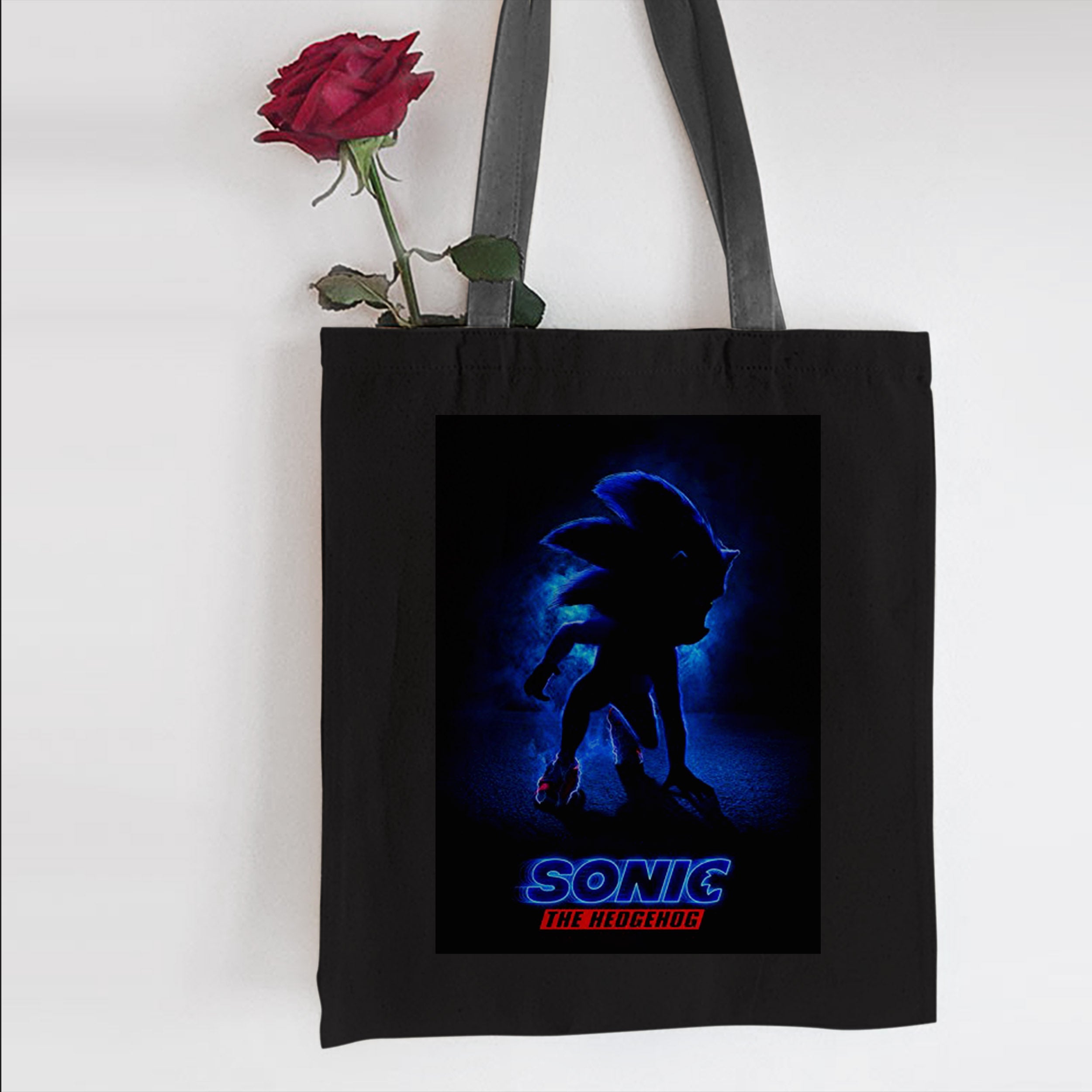 Sonic The Hedgehog Shadow Poster Tote Bag