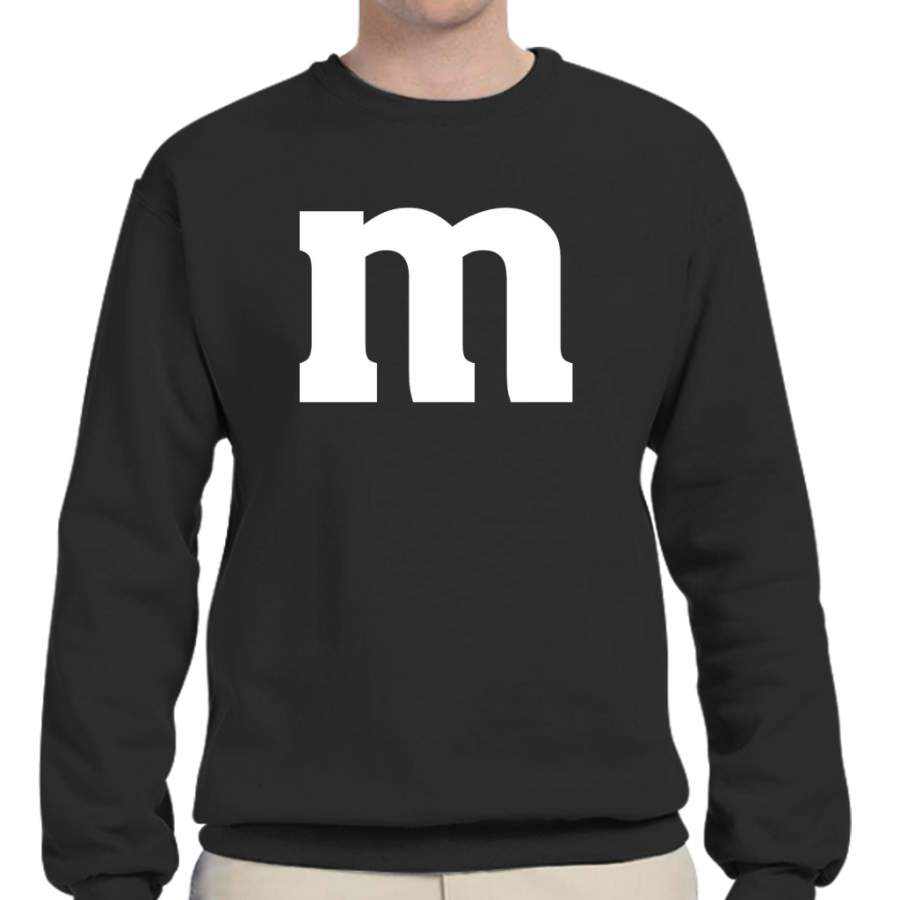 M&M Candy Funny Halloween Costume T-Shirt Crew Neck Sweatshirt