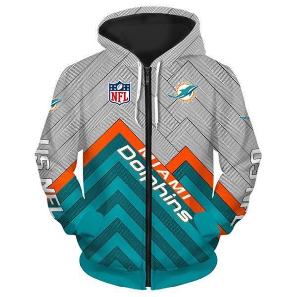 Miami Dolphins Pullover Hoodies 3D Sweatshirt Long Sleeve