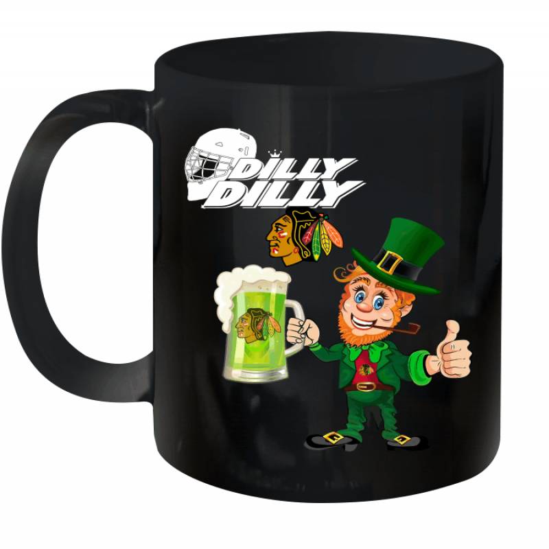 Chicago Blackhawks Dilly Dilly Saint Patrick Day Ceramic Mug 11oz