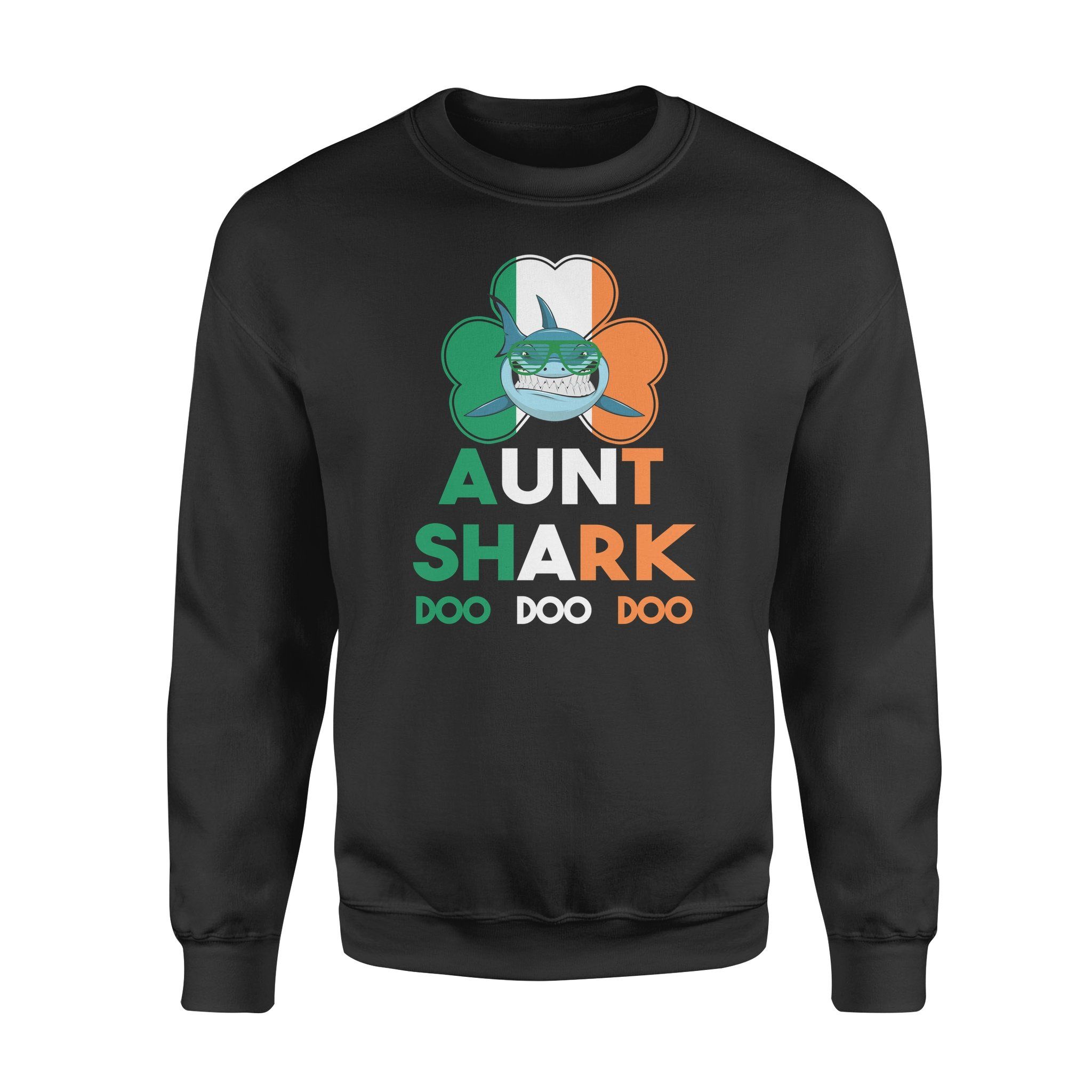 aunt shark irish St. Patrick’s Day Fleece Sweatshirt