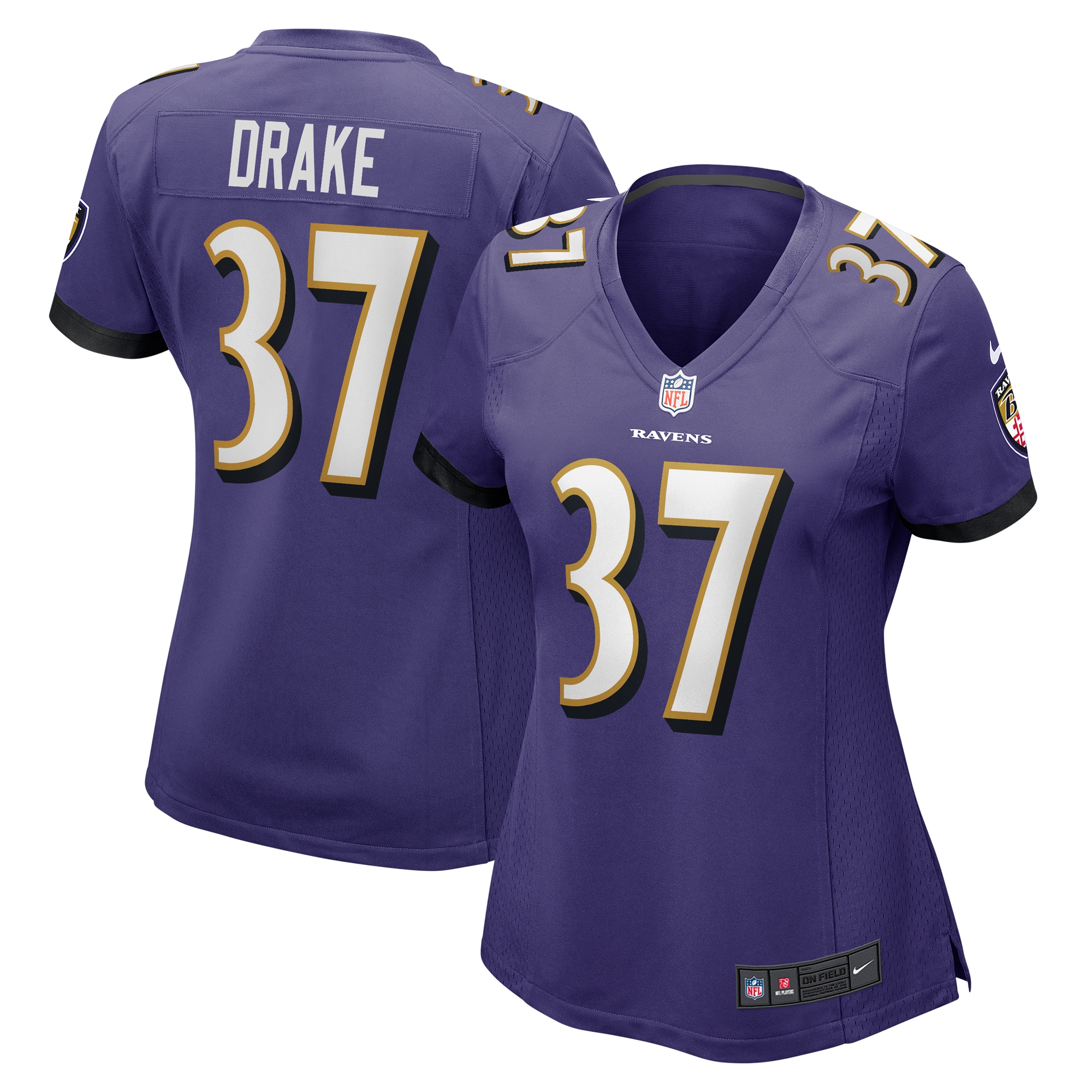 Women’s Baltimore Ravens Kenyan Drake  Purple  Game Jersey