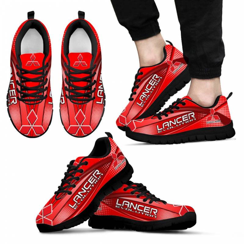 3D Printed Mitsubishi Lancer Evolution LPH Sneakers Ver 2 For Men & Women (Red)