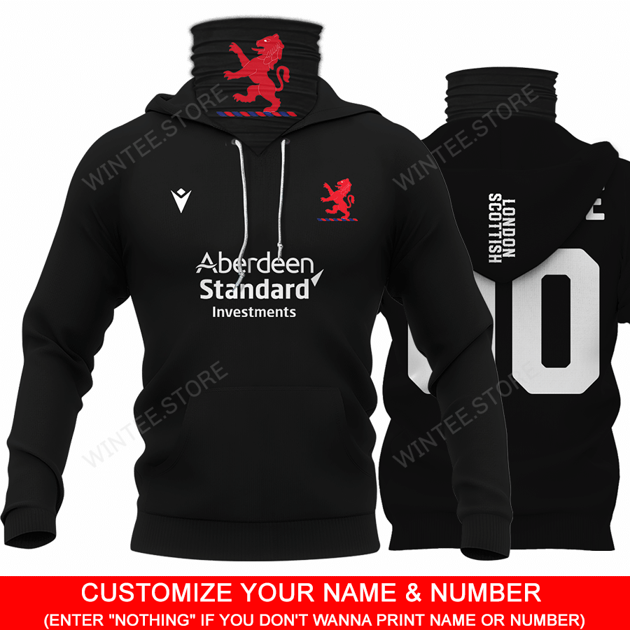 18LondonScottish001 |HoodieMask| CUSTOMIZE YOUR NAME & NUMBER | HOT SALE 3D PRINTED