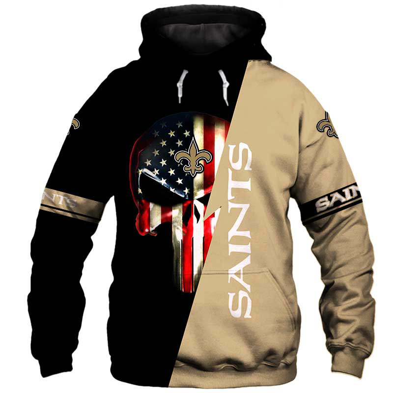 New Orleans Saints Hoodies Skulls New Design Sweatshirt For Fans