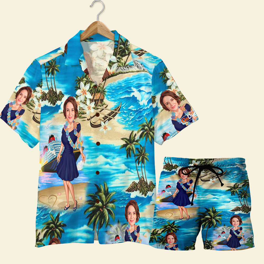 Custom Cruising Hawaii Shirt And Men Beach Shorts Pattern Ha93064