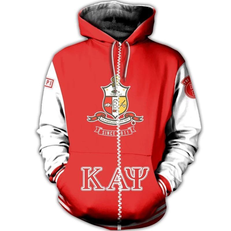 Greek Life Hoodie – Kappa Alpha Psi 1911 Fraternity Inc Zip Hoodie